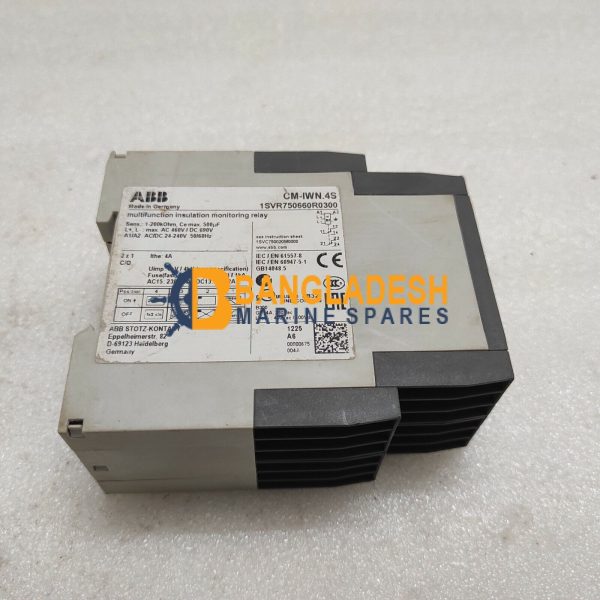 ABB CM-IWN.4S INSULATION MONITORING RELAY 24-240VAC DC