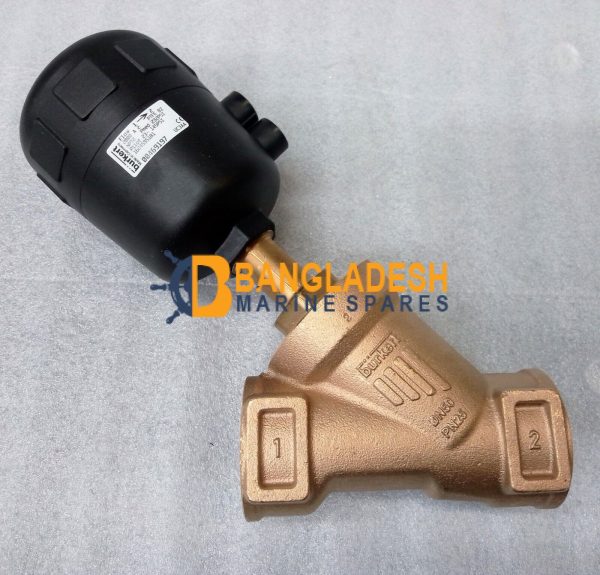 Burkert 2000 22-Way Angle Seat Valve B 15 0 PTFE Bronze