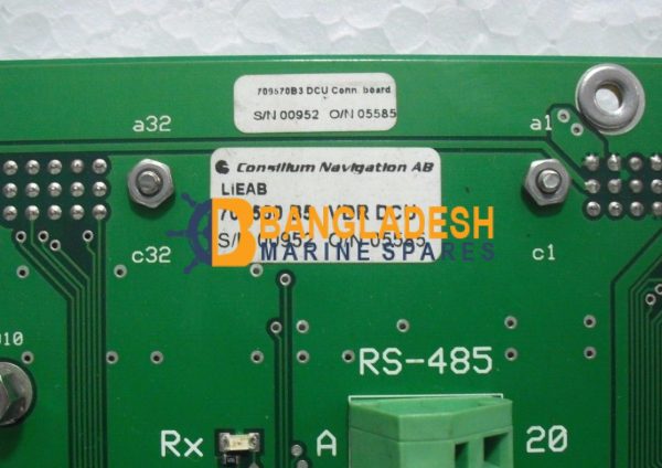 Consilium Navigation AB Lieab 709550 B5 VDR DCU 709570B3 DCU Connection Board