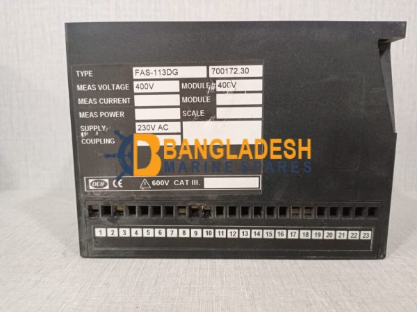 DEIF FAS-113DG SYNCHRONISER CONTROLLER 700172.30