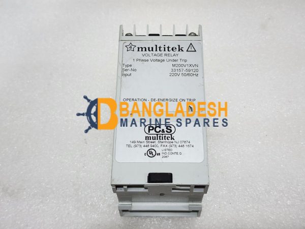 MULTITEK M200V1XVN VOLTAGE RELAY UNDER TRIP 220V