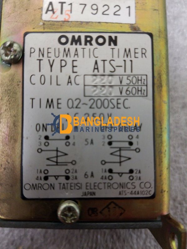 Omron ATS-11 Pneumatic Timer 220V AC