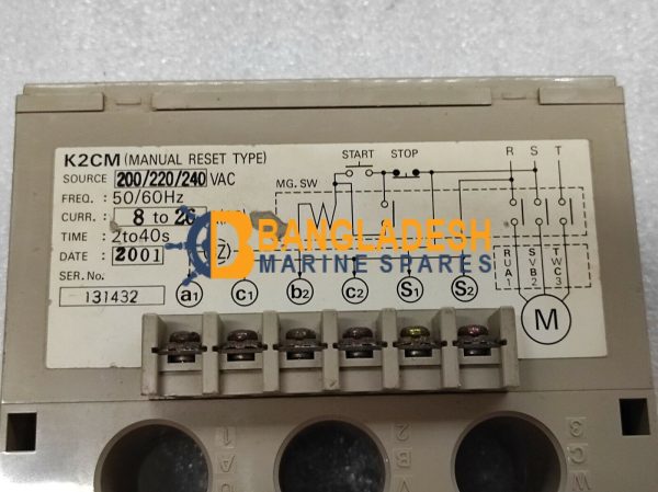 OMRON K2CM-2L MOTOR RELAY 2-40S 200-240VAC