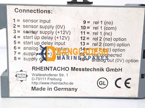 RHEINTACHO PROGRAMMABLE SPEED MONITOR 5823.200