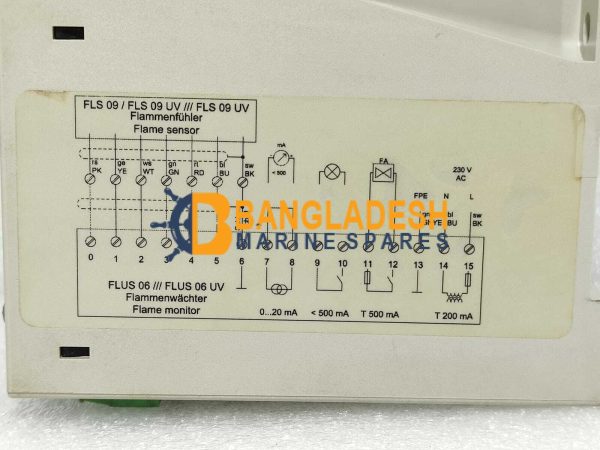 SEAVIS SAACKE FLUS 06 UV FLAME DETECTOR K7-8385-602164