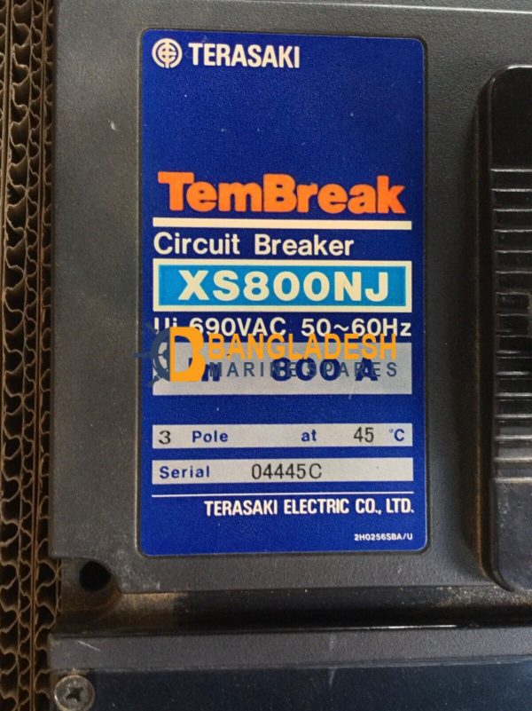 TERASAKI TEMBREAK XS800NJ Circuit Breaker 800A