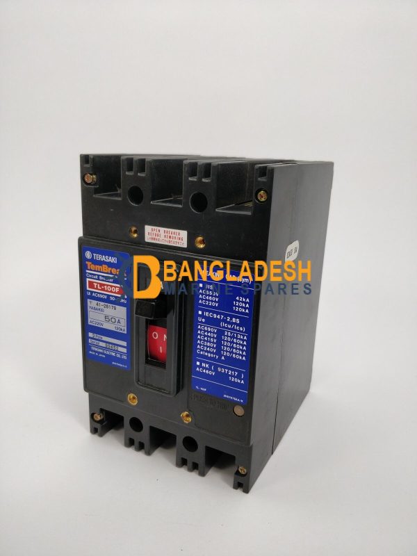 TERASAKI TL-100F CIRCUIT BREAKER 50A 3 POLE