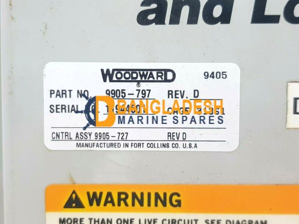 WOODWARD 9905-797 DIGITAL SYNCHRONIZER AND LOAD CONTROL REV.D