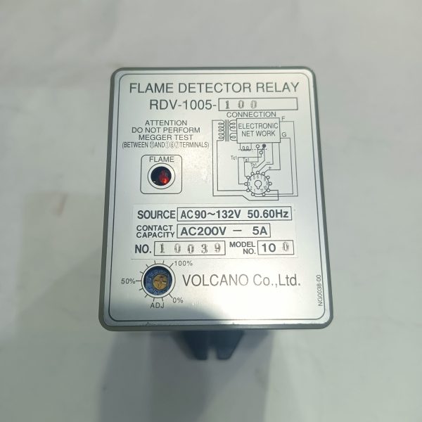 VOLCANO RDV-1005-100 FLAME DETECTOR RELAY 90-132V AC