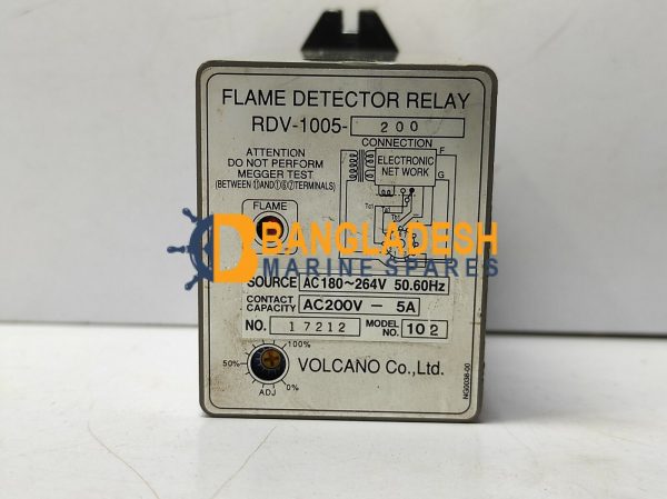 VOLCANO RDV-1005-200 FLAME DETECTOR RELAY AC 180-264V